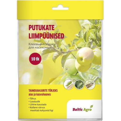 Liimpüünis kollane Baltic Agro, 10 tk